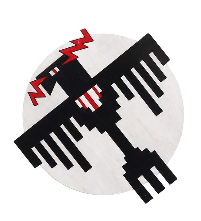 AAF Squadron Patch, Hand Painted, 34th Bombardment