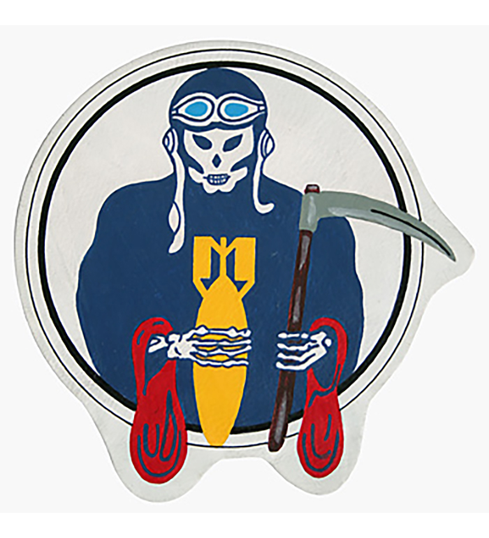 AAF Squadron Patch, Hand Painted, 375th Bombardment