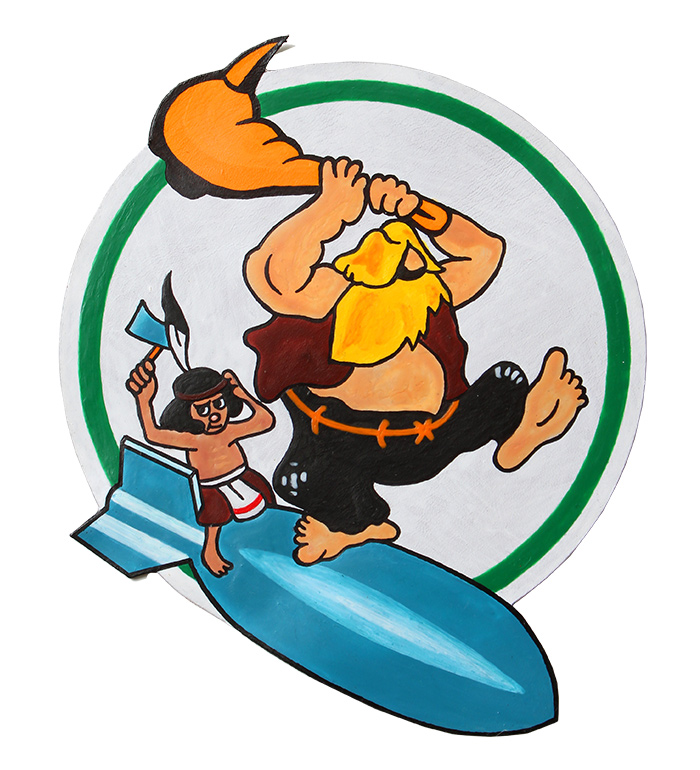 AAF Squadron Patch, Hand Painted, 401st Bombardment