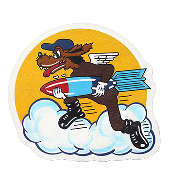 AAF Squadron Patch, Hand Painted, 585th Bombardment