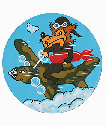 AAF Squadron Patch, Hand Painted, 729th Bombardment