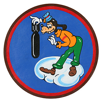 AAF Squadron Patch, Hand Painted, 756th Bombardment