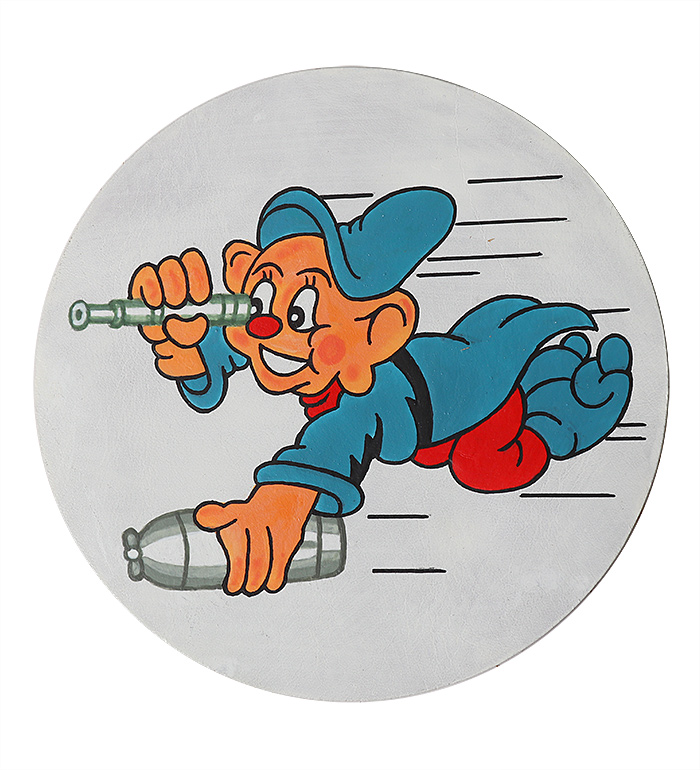 USN Squadron Patch, Hand Painted, VS-36