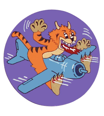 USN Squadron Patch, Hand Painted, VF-50