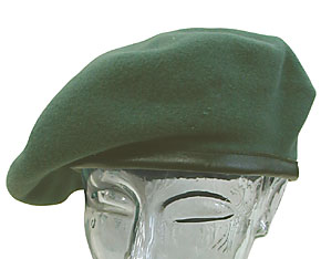 ドイツ BGS(連邦国境警備隊) 車両クルー用グリーンベレー/帽章無し/実物・未使用