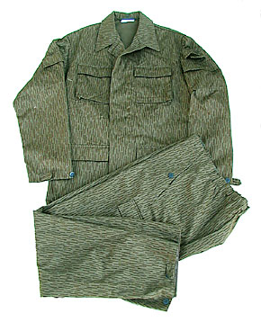 東ドイツNVA (人民軍) レインドロップカモ野戦服上下/最終型(張り 