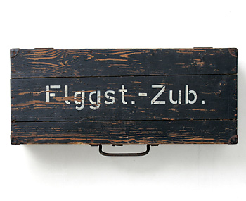 WWII ドイツ軍 LW Flggst.-Zub. 軍用木箱/実物・良の上