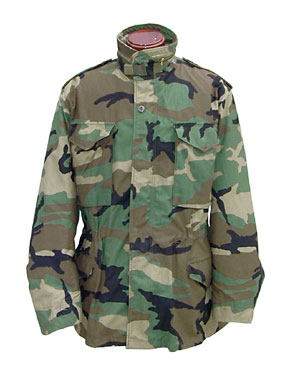 AKM COLD WEATHER jacket ライナー付き　M カモ柄m-65 US M-65 フィールドジャケット/ウッドランドカモ/ライナー付/実物・極上