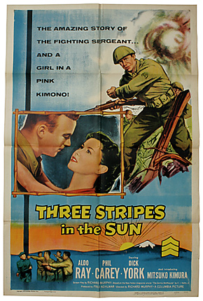 US 50's CLASSIC WAR MOVIE �ݥ�����/THREE STRIPES IN THE SUN(ˮ�ꡧ�䤵����ϵ������)/��ʪ���˾�
