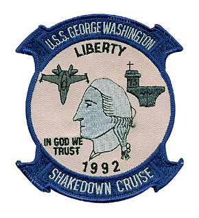 U.S.NAVY �������ɥ���ѥå�/CVN-73 USS GEORGE WASHINGTON ��SHAKEDOWN CRUISE 1992��
