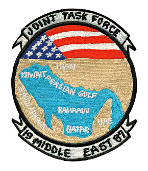 U.S.NAVY �������ɥ���ѥå�/JOINT TASK FORCE 1987 MIDDLE EAST