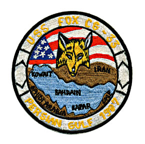 U.S.NAVY �������ɥ���ѥå�/CG-33 USS FOX PERSIAN GULF 1987
