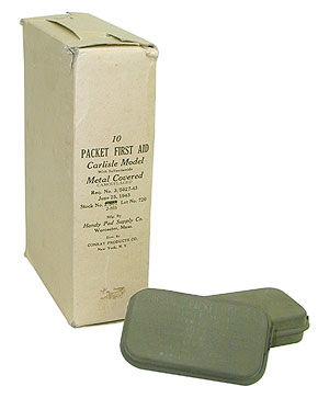 US WWII OD �ե������ȥ����ɴ� 10�ĥ��å�/BOX����/��ʪ��̤����