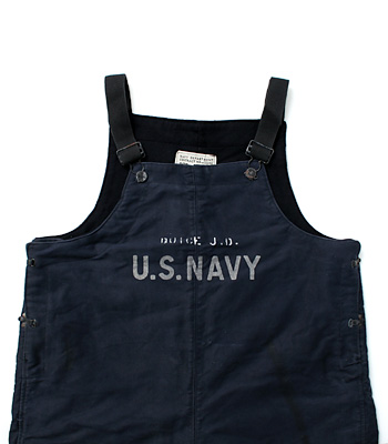 US NAVY(米海軍) WWII ブルー・デッキパンツ/大戦後期フック金具タイプ