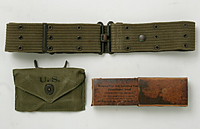 US(�Ʒ�) WWII OD M-1936 ���åȥ󡦥ԥ��ȥ�٥�ȡ�M-1942 F.AID�ѥ��� & ���� 3�����å�/��ʪ���˾�