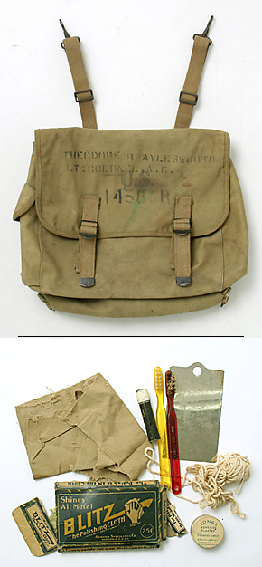 US(�Ʒ�) WWII M-1936 ������ �ߥ塼���åȡ��Хå�&���ȥ�åץ��å�/1942ǯ��/AAF����������/��ʪ���˾�