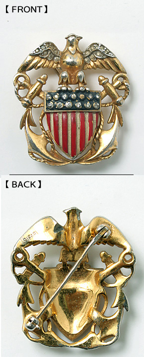 US NAVY(�Ƴ���) WWII �ߥ꥿�꡼ �ԥ�/Rhinestone��/��ʪ���˾�