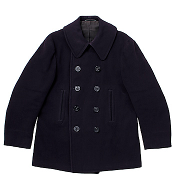 US NAVY(米海軍) 40's Pコート/10ボタン/サイズ：40/実物・極上