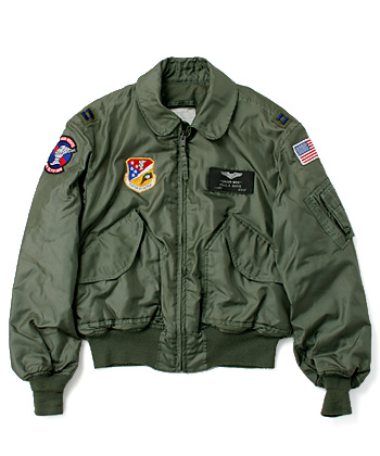 US AF CWU-45/P (C Model) Flyers Jacket, DLA-84, パッチ付/Large ...