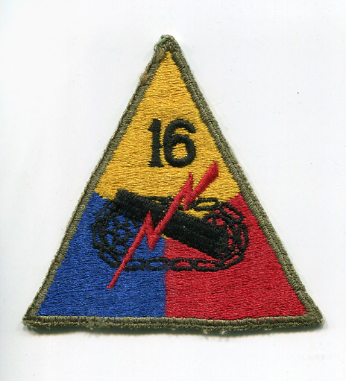 WWII - 50s Ʒʪѥå16th Armored Div.(16û)/˾