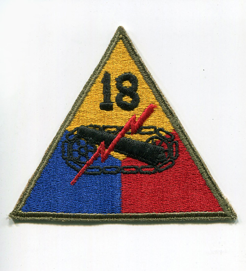WWII - 50s Ʒʪѥå18th Armored Div.(18û)/˾