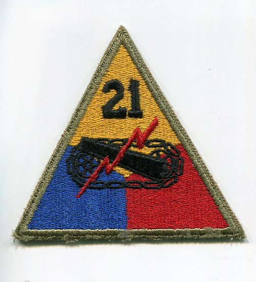 WWII - 50s Ʒʪѥå21st Armored Div.(21û)/˾