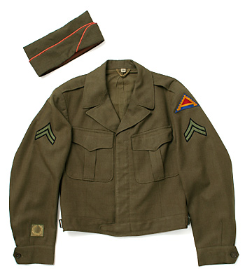 US (米軍) WWII アイク・ジャケット/1944年/フロント部ZIP仕様MOD.品