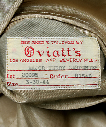 US WWII AAF(米陸軍航空隊) 将校 カーキ制服・上衣/テーラーメイド