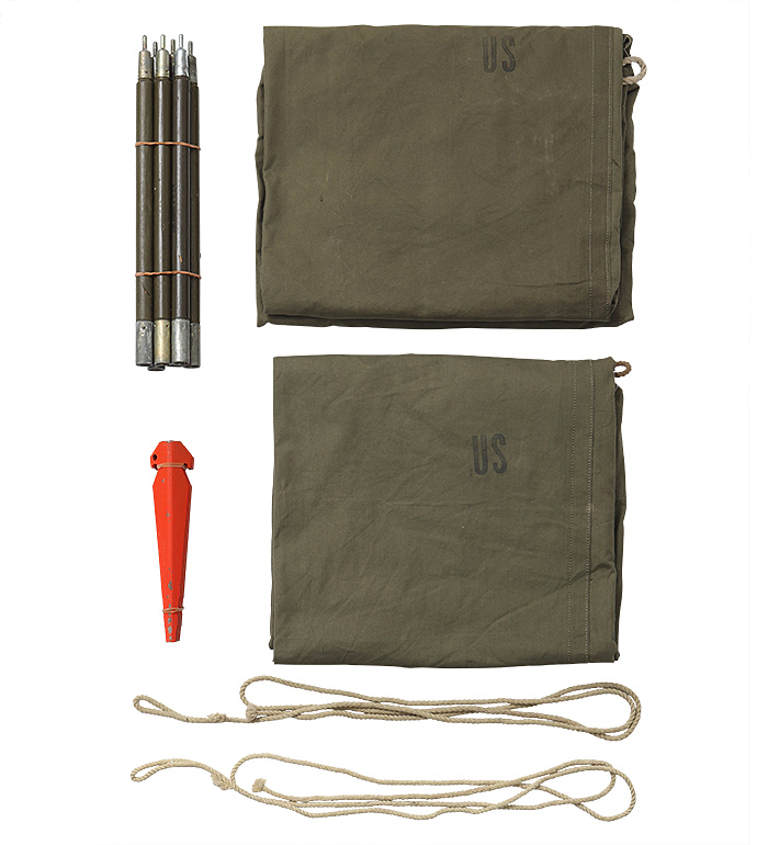 US(�Ʒ�)NAM�� �����륿���ϡ��եƥ�ȡ�Pup Tent(�ѥåץƥ��)�� 2���å�(�ƥ�Ȱ�ĥʬ)/1963ǯ/Ϣ���ѥɥåȥܥ�����