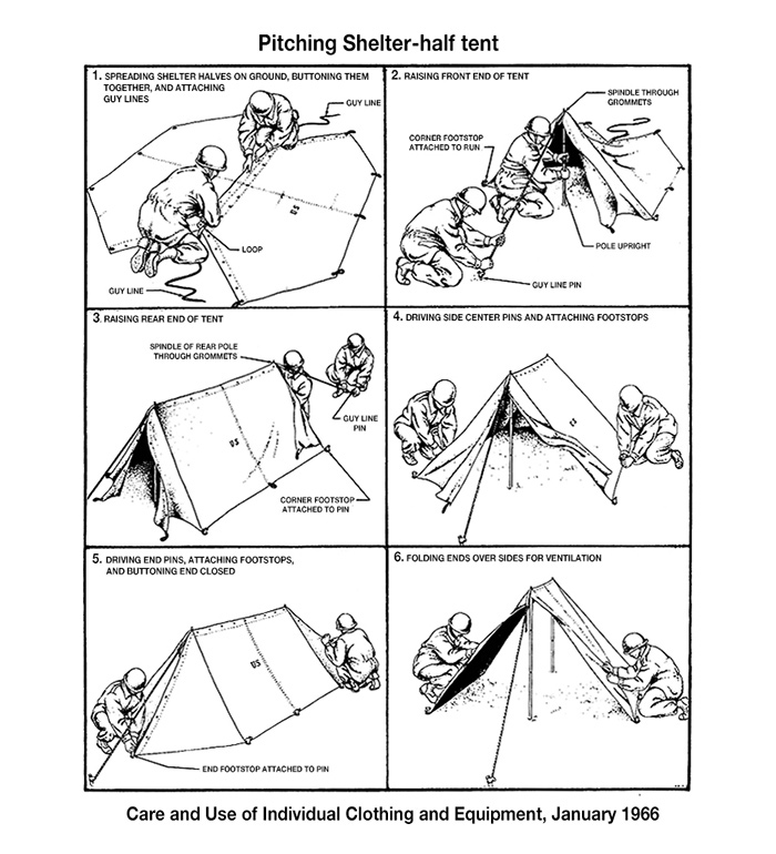 ラスト！米軍実物未使用品 1961年ロット シェルターハーフテント 2枚セット ラスト！米軍実物未使用品 1961年ロット シェルターハーフテント
