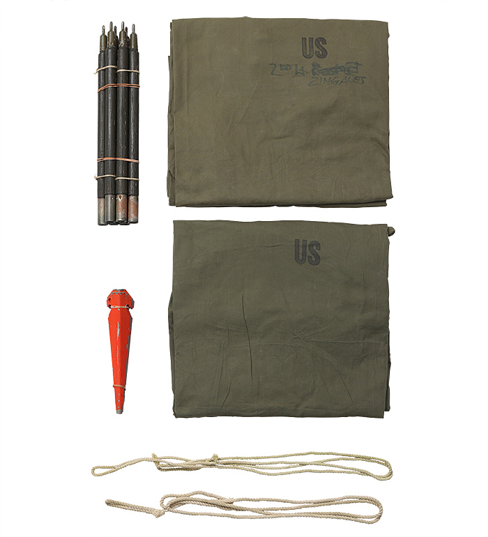 US(米軍) シェルターハーフテント“Pup Tent(パップテント)” 2セット