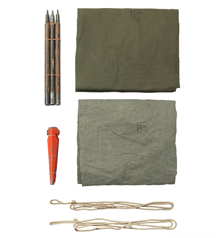 US(�Ʒ�) �����륿���ϡ��եƥ�ȡ�Pup Tent(�ѥåץƥ��)�� 2���å�(�ƥ�Ȱ�ĥʬ)/70s/���ʡ��ɤξ�