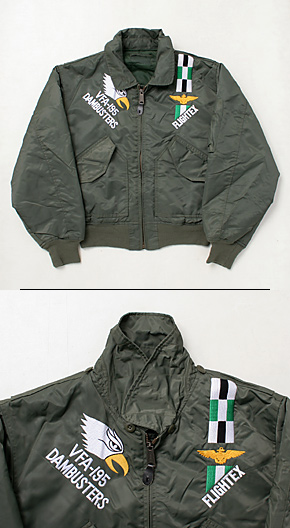 US NAVY(Ƴ) VFA-195 쥯Ȼɽ CWU-45 ե饤ȡ㥱å/ա/ĿĴã/M/ʪ˾