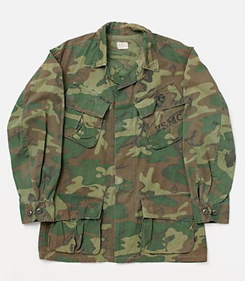 USMC(Ƴʼ)NAM(60's) ERDL ꡼꡼ե⡦㥱å/ R/S/DSA68ǯ/S-R/ʪɤξ