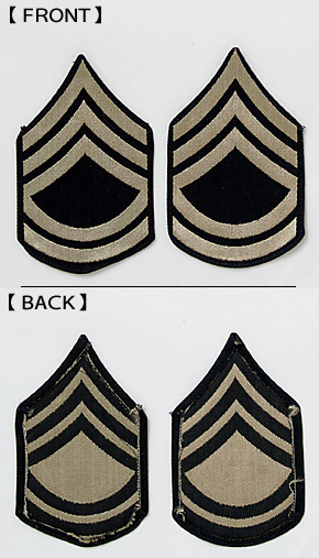 US ARMY(米陸軍) WWII 一等軍曹(TSG)シェブロン/織タイプ/ペア/実物