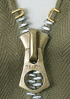 TALON, M-45(大戦後期) フロント・Zipper/後染め・カーキ/N-1用/実物