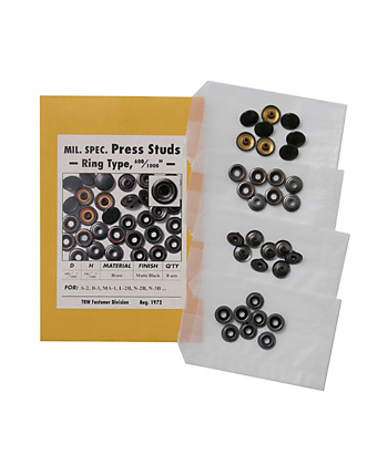 US 70s Mil. Spec. ɥåȥܥ(Press Studs)/Ring Type/15.24mm/8ȥå/ʪ̤