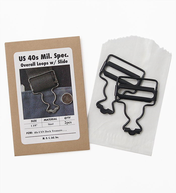 US 40s Mil. Spec. Overall Loops w/ Slide, 1 3/8(3-3.5cmȥå) 2ĥå/ʪ̤