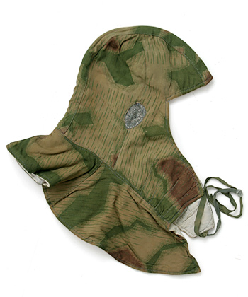 WWII ドイツ国防軍 ウォーターパターン迷彩フード/裏平織りコットン