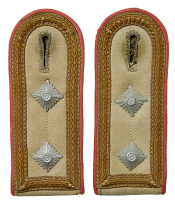 WWII ドイツ DAK(アフリカ軍団) パンツァー、特務曹長肩章(脱着式