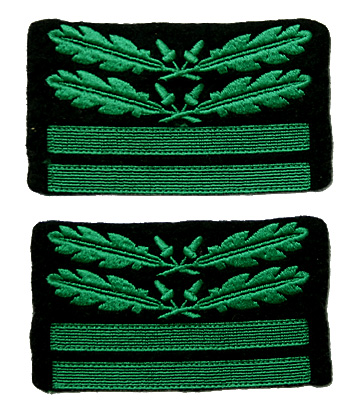 WWII ドイツ W-SS(武装親衛隊) 迷彩服用、中佐階級袖章/実物・未使用