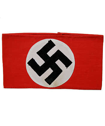 WWII ドイツ ナチ党組織 スワスシカ、アームバンド/実物・未使用